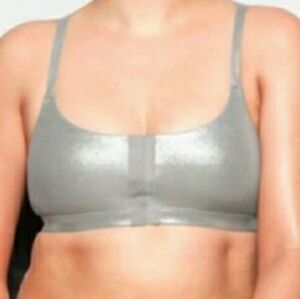 SKIMS Fits Everybody Scoop Bralette - Metallic Silver. Size XS